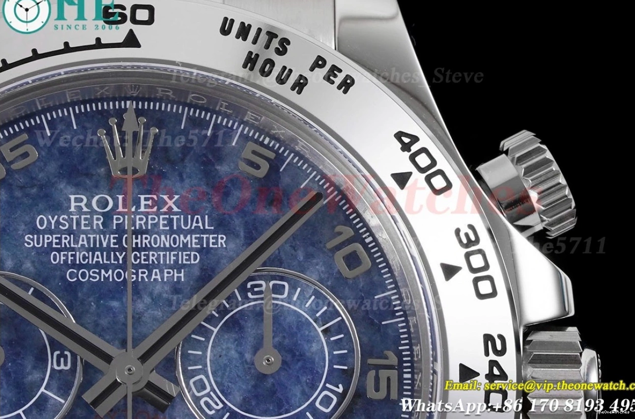 Daytona DD4130 40mm Chalcedony Blue Dial Clean RU SS 116519 0317